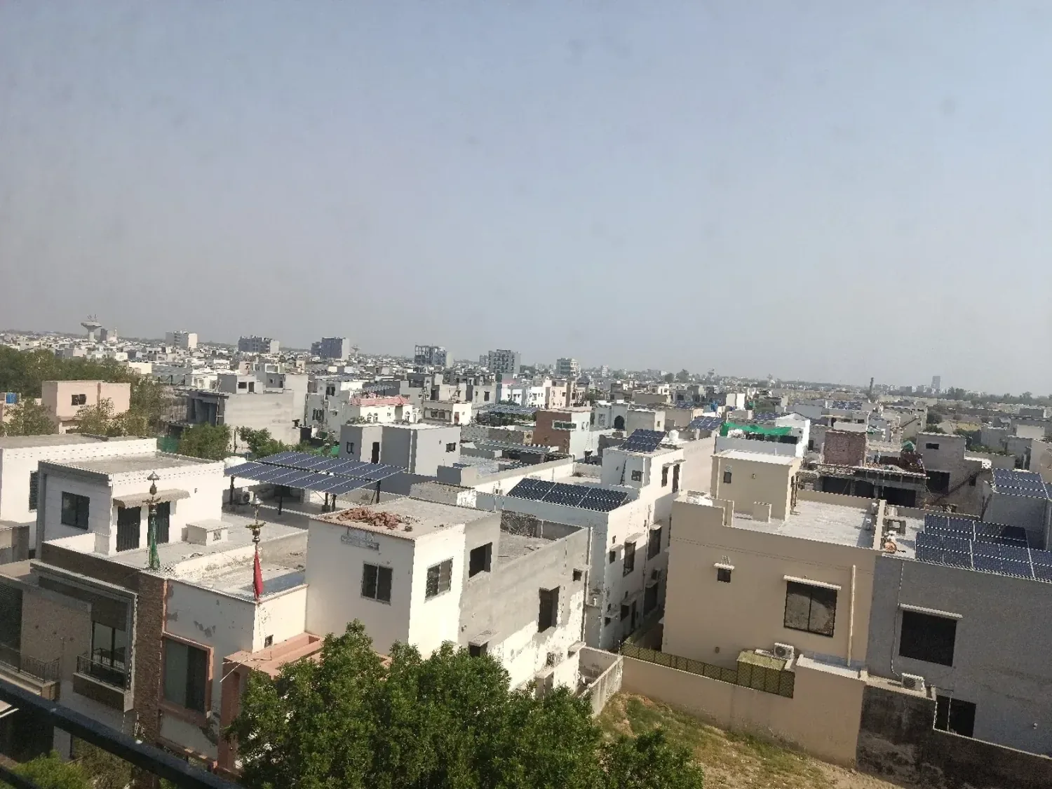 Observed Lahore roofscape