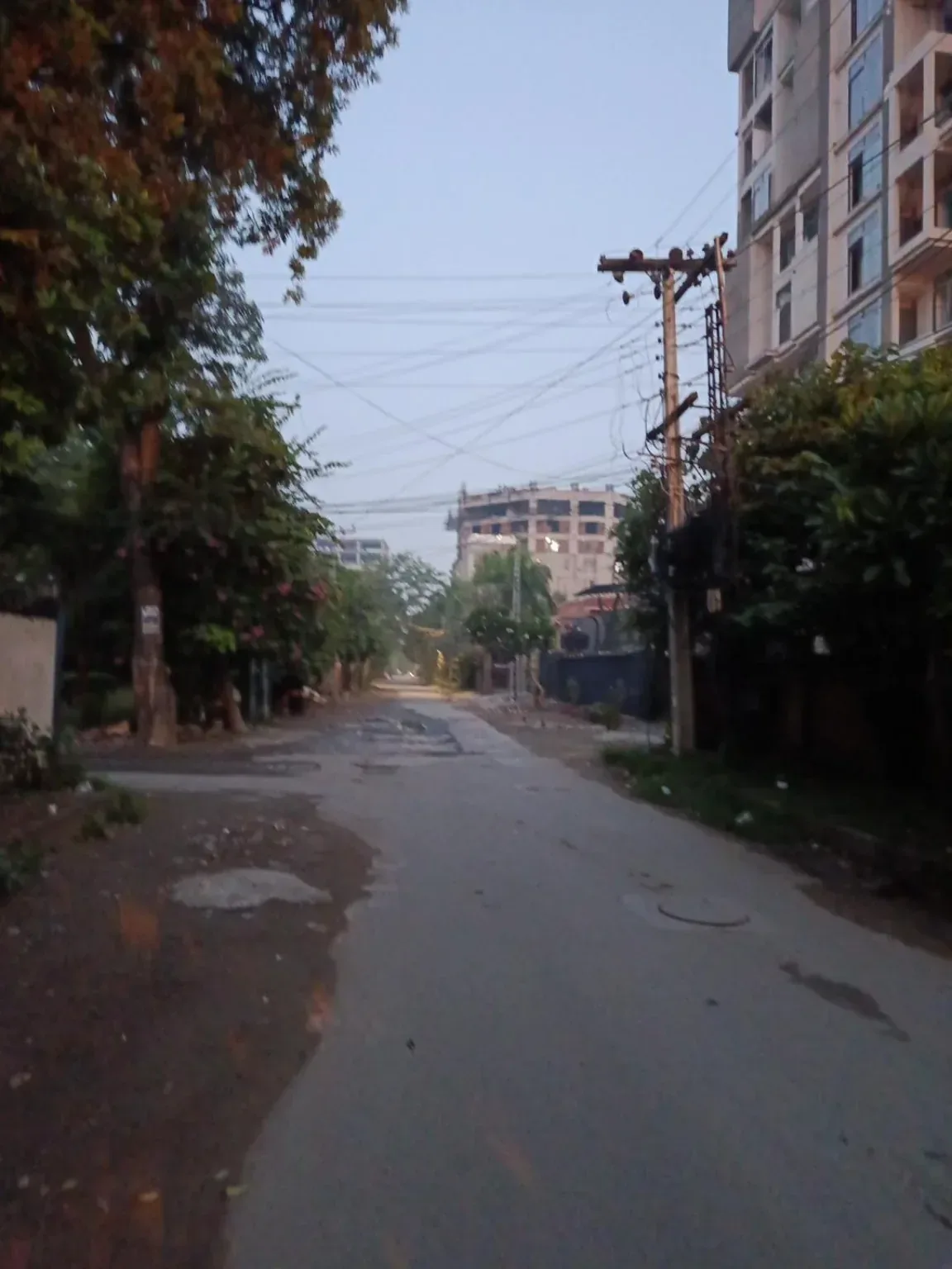 Observed Lahore residential street